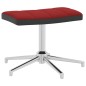 vidaXL Relaxsessel mit Hocker Weinrot Samt und PVC vidaXL Relaxsessel mit Hocker Weinrot Samt und PVC