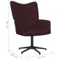 vidaXL Relaxsessel Lila Stoff vidaXL Relaxsessel Lila Stoff