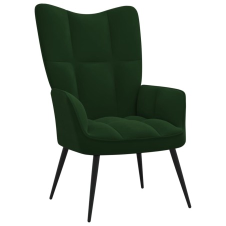 vidaXL Relaxsessel Dunkelgrün Samt