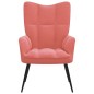 vidaXL Relaxsessel Rosa Samt vidaXL Relaxsessel Rosa Samt