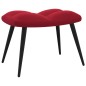 vidaXL Relaxsessel mit Hocker Weinrot Samt vidaXL Relaxsessel mit Hocker Weinrot Samt