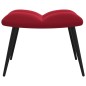 vidaXL Relaxsessel mit Hocker Weinrot Samt vidaXL Relaxsessel mit Hocker Weinrot Samt