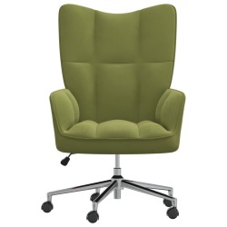 vidaXL Relaxsessel Hellgrün Samt