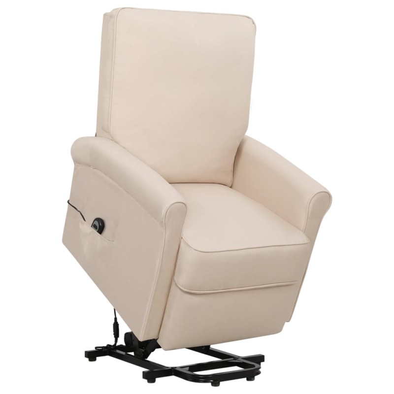 vidaXL Aufstehsessel Creme Stoff vidaXL Aufstehsessel Creme Stoff