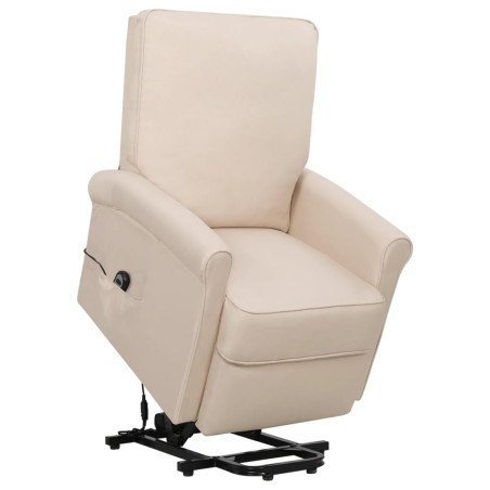 vidaXL Aufstehsessel Creme Stoff