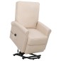 vidaXL Aufstehsessel Creme Stoff vidaXL Aufstehsessel Creme Stoff