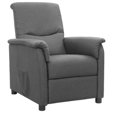 vidaXL Relaxsessel Hellgrau Stoff