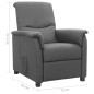 vidaXL Relaxsessel Hellgrau Stoff vidaXL Relaxsessel Hellgrau Stoff