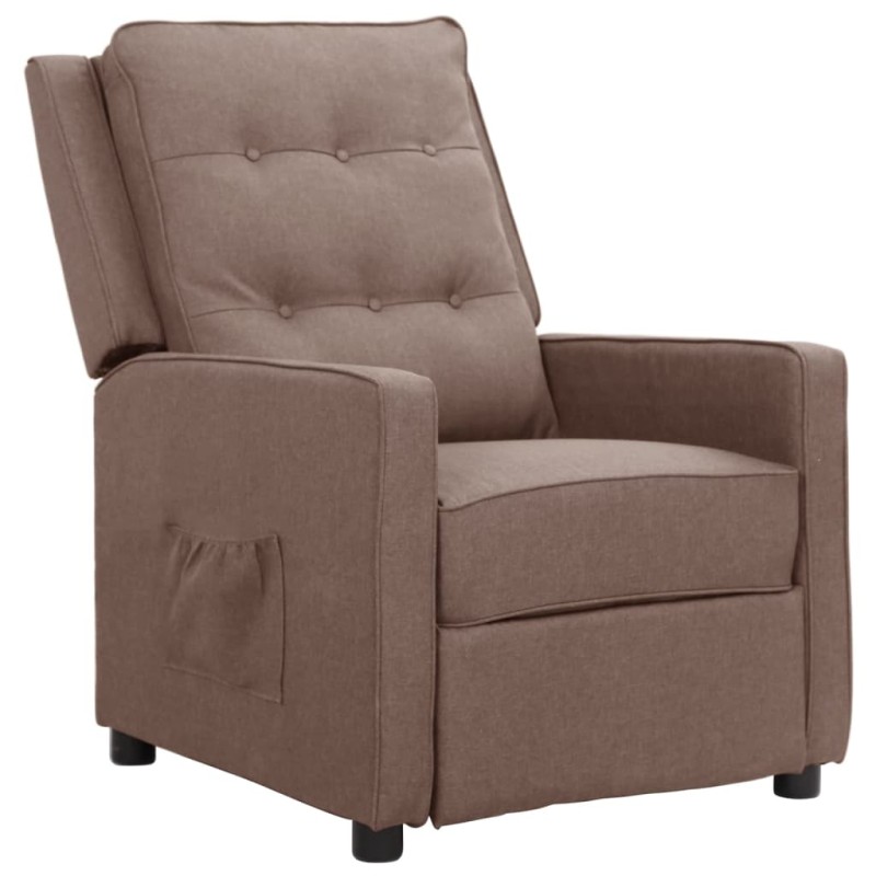 vidaXL Relaxsessel Taupe Stoff vidaXL Relaxsessel Taupe Stoff