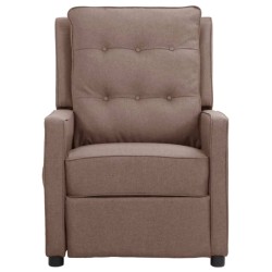 vidaXL Relaxsessel Taupe Stoff