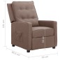 vidaXL Relaxsessel Taupe Stoff vidaXL Relaxsessel Taupe Stoff