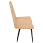 vidaXL Ohrensessel Creme Canvas-Material vidaXL Ohrensessel Creme Canvas-Material