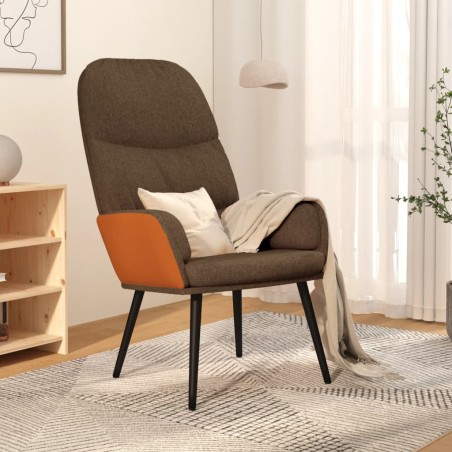 vidaXL Relaxsessel Braun Stoff