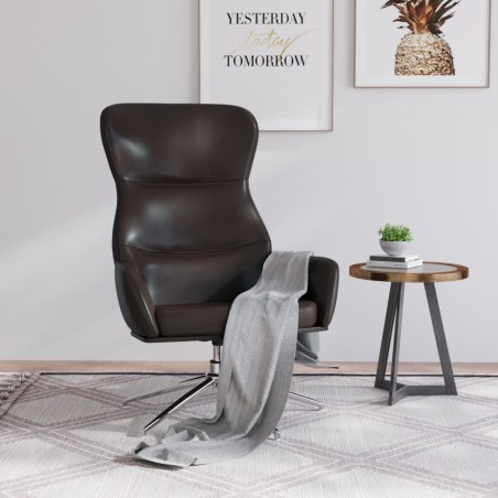 vidaXL Relaxsessel Glänzend Braun Kunstleder