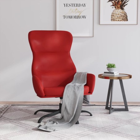 vidaXL Relaxsessel Weinrot Kunstleder