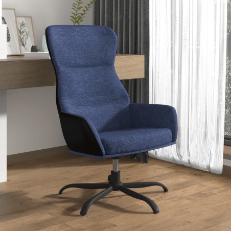 vidaXL Relaxsessel Blau Stoff