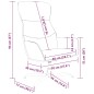 vidaXL Relaxsessel Blau Stoff vidaXL Relaxsessel Blau Stoff