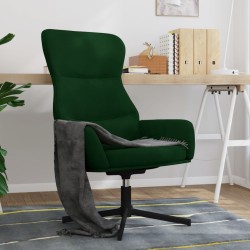 vidaXL Relaxsessel Dunkelgrün Samt