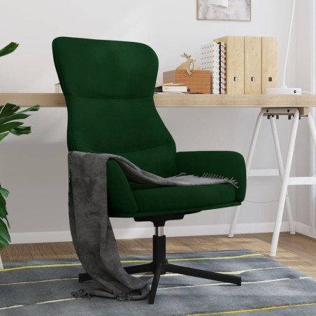 vidaXL Relaxsessel Dunkelgrün Samt