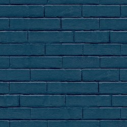 Good Vibes Tapete Brick Wall Blau