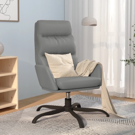 vidaXL Relaxsessel Grau Kunstleder