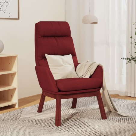 vidaXL Relaxsessel Weinrot Stoff