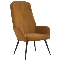 vidaXL Relaxsessel Braun Samt
