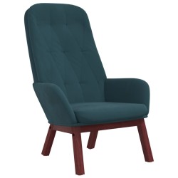 vidaXL Relaxsessel Blau Samt