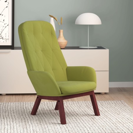 vidaXL Relaxsessel Hellgrün Samt