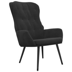 vidaXL Relaxsessel Schwarz Samt
