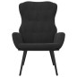 vidaXL Relaxsessel Schwarz Samt vidaXL Relaxsessel Schwarz Samt