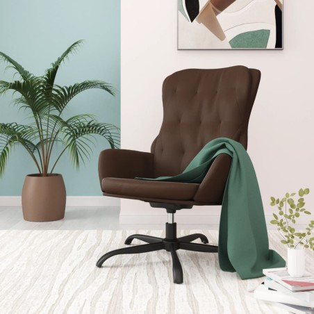 vidaXL Relaxsessel Braun Kunstleder