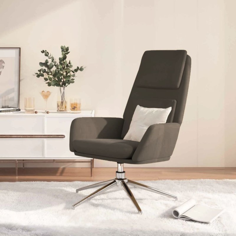 vidaXL Relaxsessel Dunkelgrau Wildleder-Optik vidaXL Relaxsessel Dunkelgrau Wildleder-Optik