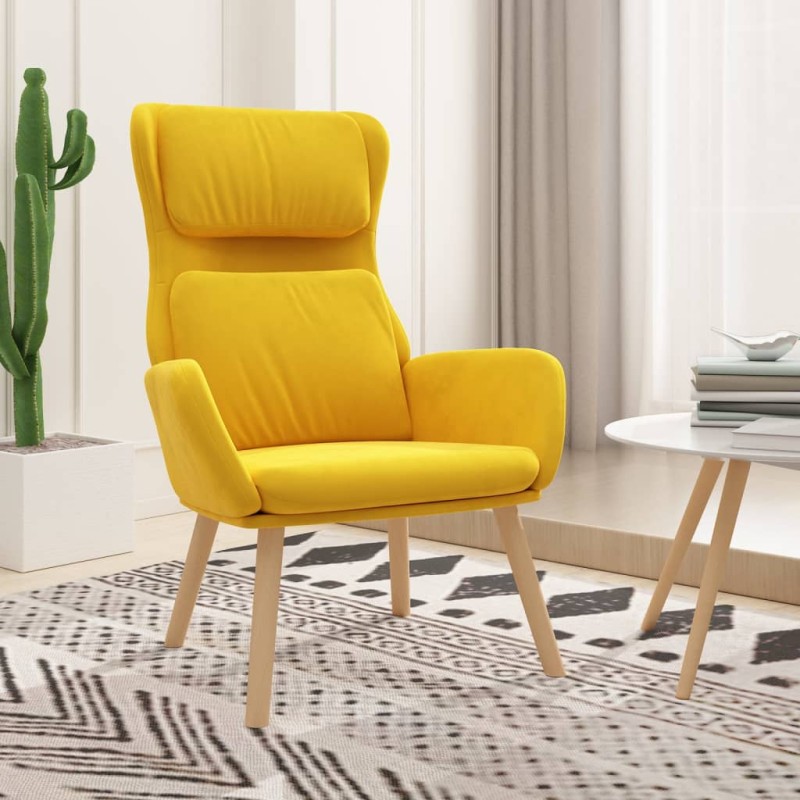 vidaXL Relaxsessel Senfgelb Samt vidaXL Relaxsessel Senfgelb Samt