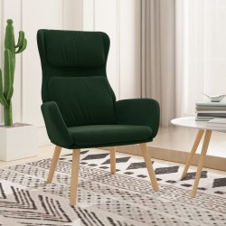 vidaXL Relaxsessel Dunkelgrün Samt