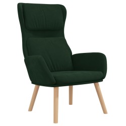 vidaXL Relaxsessel Dunkelgrün Samt