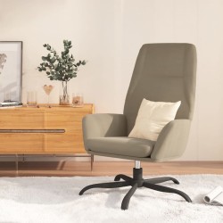 vidaXL Relaxsessel Hellgrau Wildleder-Optik