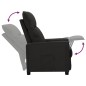 vidaXL Relaxsessel Schwarz Stoff vidaXL Relaxsessel Schwarz Stoff