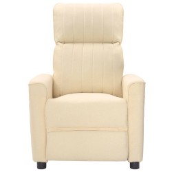 vidaXL Relaxsessel Creme Stoff