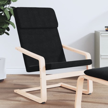 vidaXL Relaxsessel Schwarz Stoff
