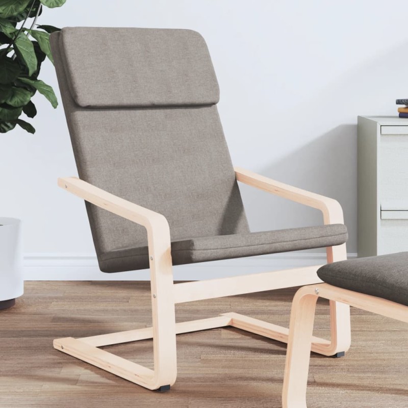 vidaXL Relaxsessel Taupe Stoff vidaXL Relaxsessel Taupe Stoff