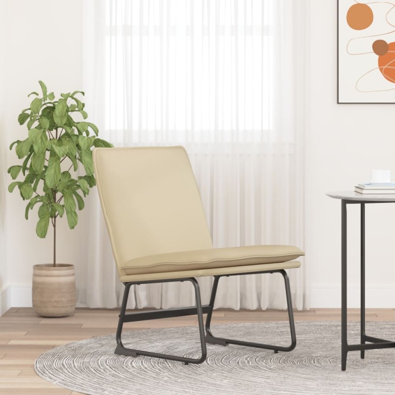 vidaXL Loungesessel Creme 52x75x76 cm Stoff vidaXL Loungesessel Creme 52x75x76 cm Stoff