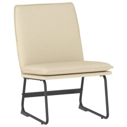 vidaXL Loungesessel Creme 52x75x76 cm Stoff