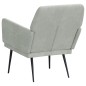 vidaXL Sessel Hellgrau 62x79x79 cm Samt vidaXL Sessel Hellgrau 62x79x79 cm Samt