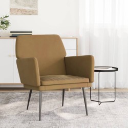 vidaXL Sessel Braun 62x79x79 cm Samt