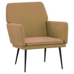 vidaXL Sessel Braun 62x79x79 cm Samt