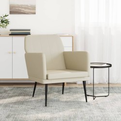 vidaXL Sessel Creme 61x78x80 cm Kunstleder