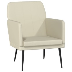 vidaXL Sessel Creme 61x78x80 cm Kunstleder