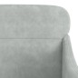 vidaXL Sessel Hellgrau 63x76x80 cm Samt vidaXL Sessel Hellgrau 63x76x80 cm Samt