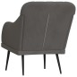 vidaXL Sessel Dunkelgrau 63x76x80 cm Samt vidaXL Sessel Dunkelgrau 63x76x80 cm Samt